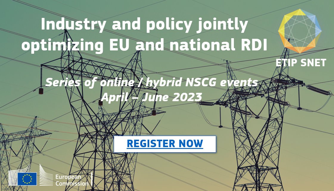 📅 Don’t miss the opportunity to join the discussion on how #Industry & policy will jointly optimise EU 🇪🇺and national RDI! Join the #ETIPSNET & the National Stakeholders Coordination Group in a series of 3 events on 19.04, 09.05 and 14.06
More info➡️ bit.ly/3KAazr6