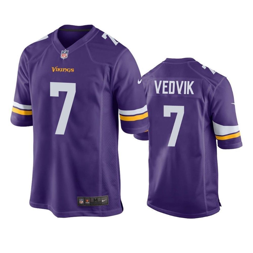 Discover the Minnesota Vikings Kaare Vedvik Game Purple Mens Jersey, the perfect blend of style, comfort, and quality. Designed with the true sports fan in mind, this jersey showcases your passion forthe game while providing unmatched comfort and

https://t.co/BugYIutGED https://t.co/3mI57H9ki2