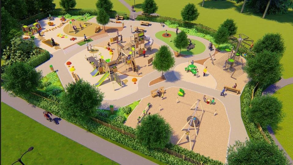 👨‍🦼 🎈 La 1ère aire de jeux 100 % inclusive de Quimper va voir le jour dans le quartier du Moulin Vert, à l’automne prochain. 19 structures de jeux seront implantées sur près de 1000m². + d'infos 👉 bit.ly/3MxOlXZ
