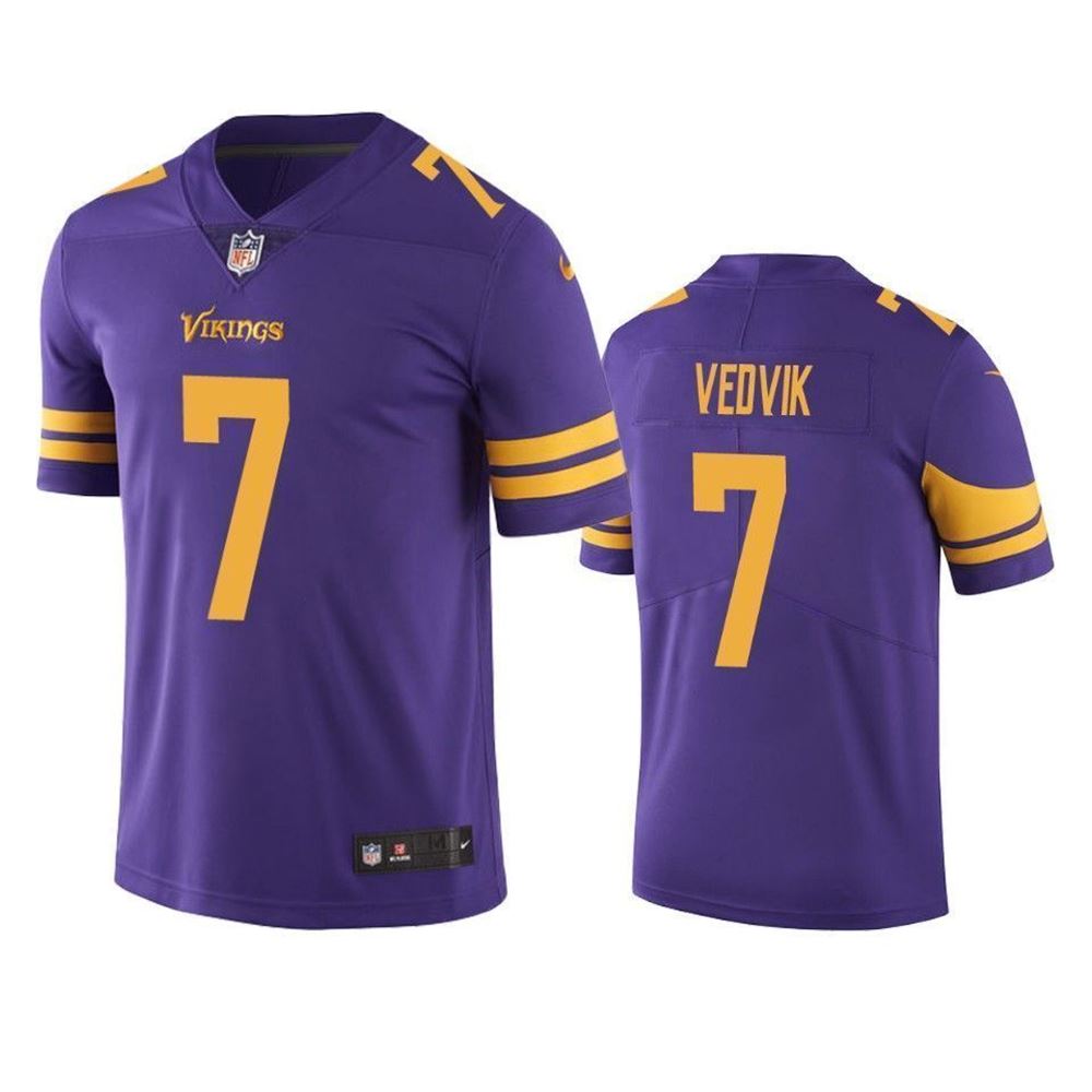 Discover the Minnesota Vikings Kaare Vedvik Color Rush Limited Purple Mens Jersey jersey, the perfect blend of style, comfort, and quality. Designed with the true sports fan in mind, this jersey showcases your passion for the game while providing

https://t.co/25W44Ka5QK https://t.co/wFBKuhBzdn