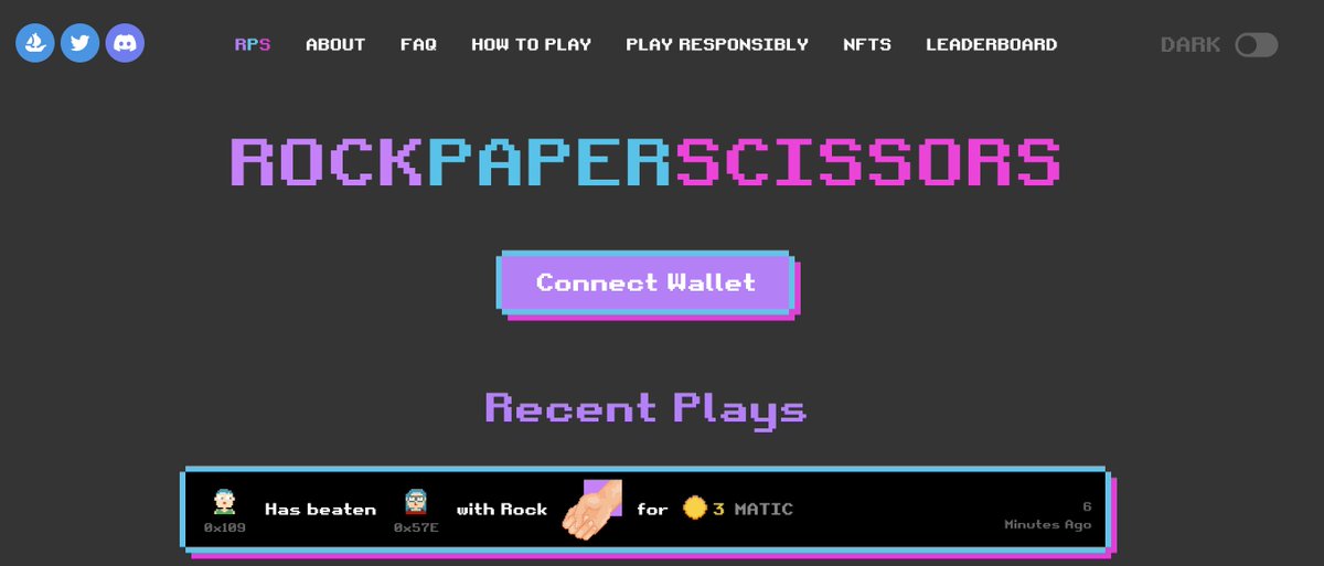 0xCryptoGG's tweet photo. Ready to double your MATIC? Play our rock paper scissors game and win big!

--> https://t.co/GCgwWqpQFJ

#cryptogaming #rpscrypto #doubleyourmatic #CryptoGG #polygon #nft https://t.co/o1FCuSxqqA