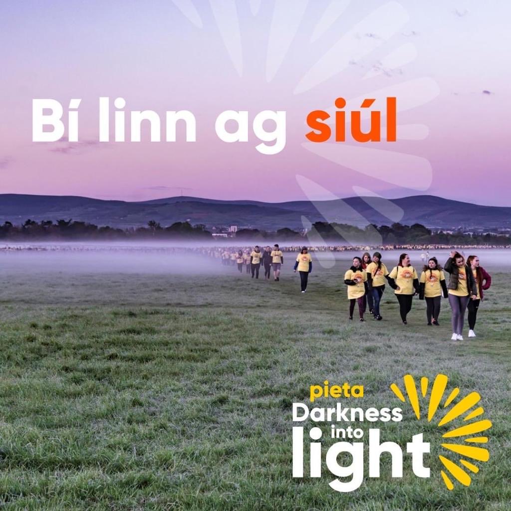⏱️ the countdown in on for May 6th 🙌 but there is still plenty of time to register &amp; fundraise 
👉 darknessintolight.ie/sign-up 
Bí linn at siúl ☀️ = walk with us (as gaeilge)