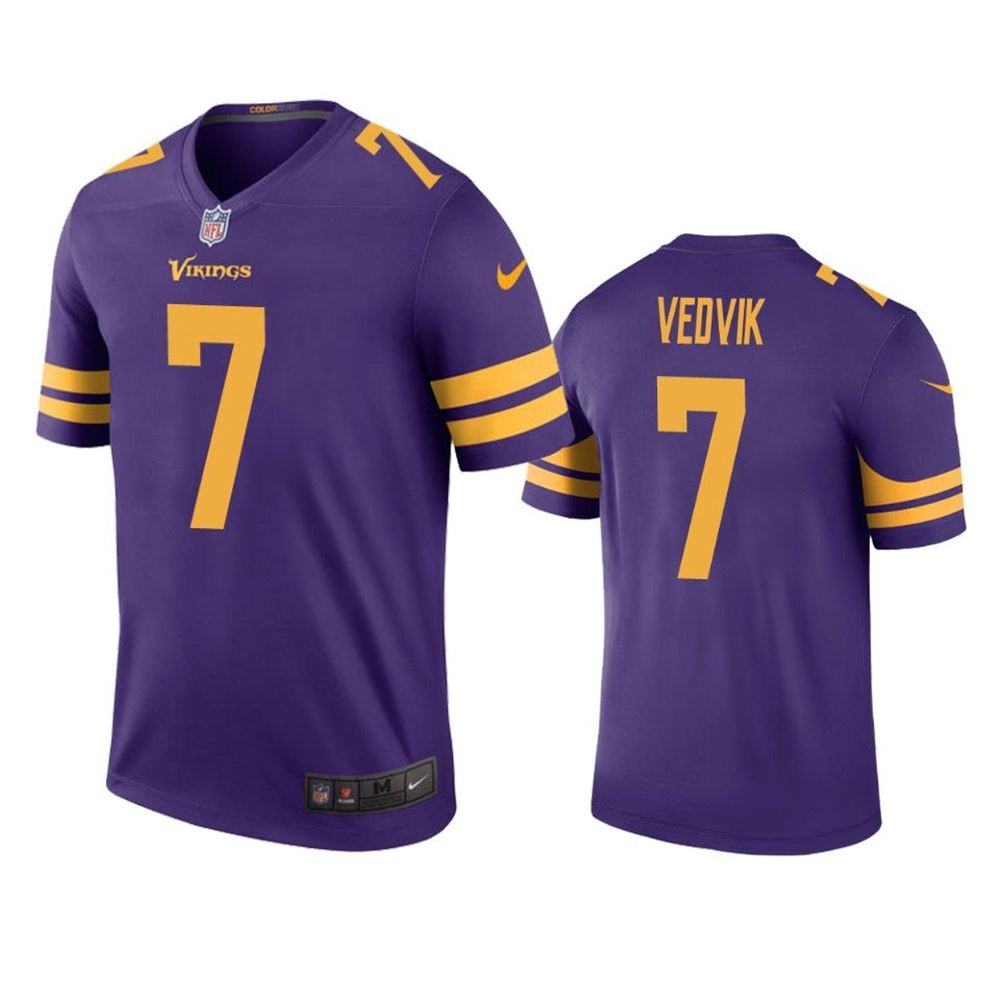 Discover the Minnesota Vikings Kaare Vedvik Purple Color Rush Legend Jersey, the perfect blend of style, comfort, and quality. Designed with the true sports fan in mind, this jersey showcases your passion for the game while providing unmatched comfort

https://t.co/dNOKf1MONA https://t.co/fqCV4O63sv