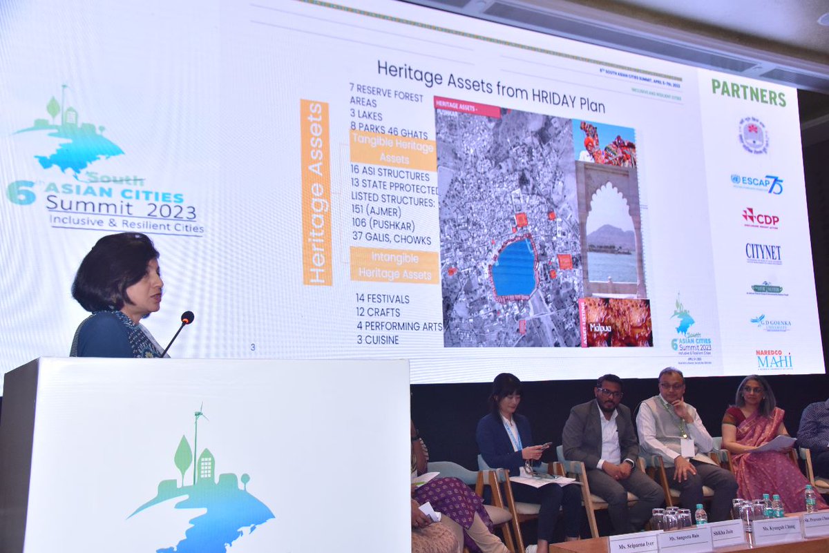 Snippets of  Session 6-Preserving Urban Heritage &amp; Strengthening local identity in the 6th Asian Cities Summit organised by @AIILSG_Officialon 5- 7 April, 2023, at Aloft by Marriott, New Delhi. 

#6thACS #AsianCitiesSummit #ACSNewDelhi #InclusiveandResilientCities #india #delhi