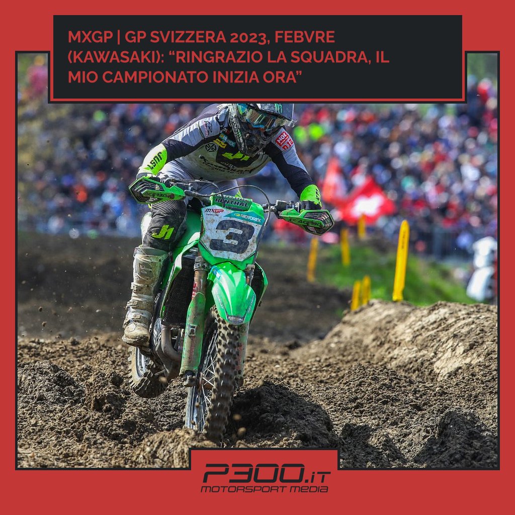 P300it's tweet image. MXGP | GP Svizzera 2023, Febvre (Kawasaki): “Ringrazio la squadra, il mio campionato inizia ora”

✏ di Federico Benedusi
📄 p300.it/mxgp-gp-svizze…

#febvre #kawasaki #mxgp #MXGPSwitzerland