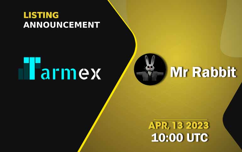 Tarmex (@tarmexio) on Twitter photo Tarmex will list <a href="/MRABBITOfficial/">Mr Rabbit Coin Official</a> #MRABBIT token on 2023.04.13 at 10:00 UTC
⏰Users Can start Deposit at 2023.04.13 at 10:00 UTC
📈Trading pair — MRABBIT/USDT
Learn more▶️
tarmexio.medium.com/tarmex-will-li…
#cryptocurrecy #newlisting #Crypto #Tarmex #MRABBIT Tarmex will list <a href="/MRABBITOfficial/">Mr Rabbit Coin Official</a> #MRABBIT token on 2023.04.13 at 10:00 UTC
⏰Users Can start Deposit at 2023.04.13 at 10:00 UTC
📈Trading pair — MRABBIT/USDT
Learn more▶️
tarmexio.medium.com/tarmex-will-li…
#cryptocurrecy #newlisting #Crypto #Tarmex #MRABBIT