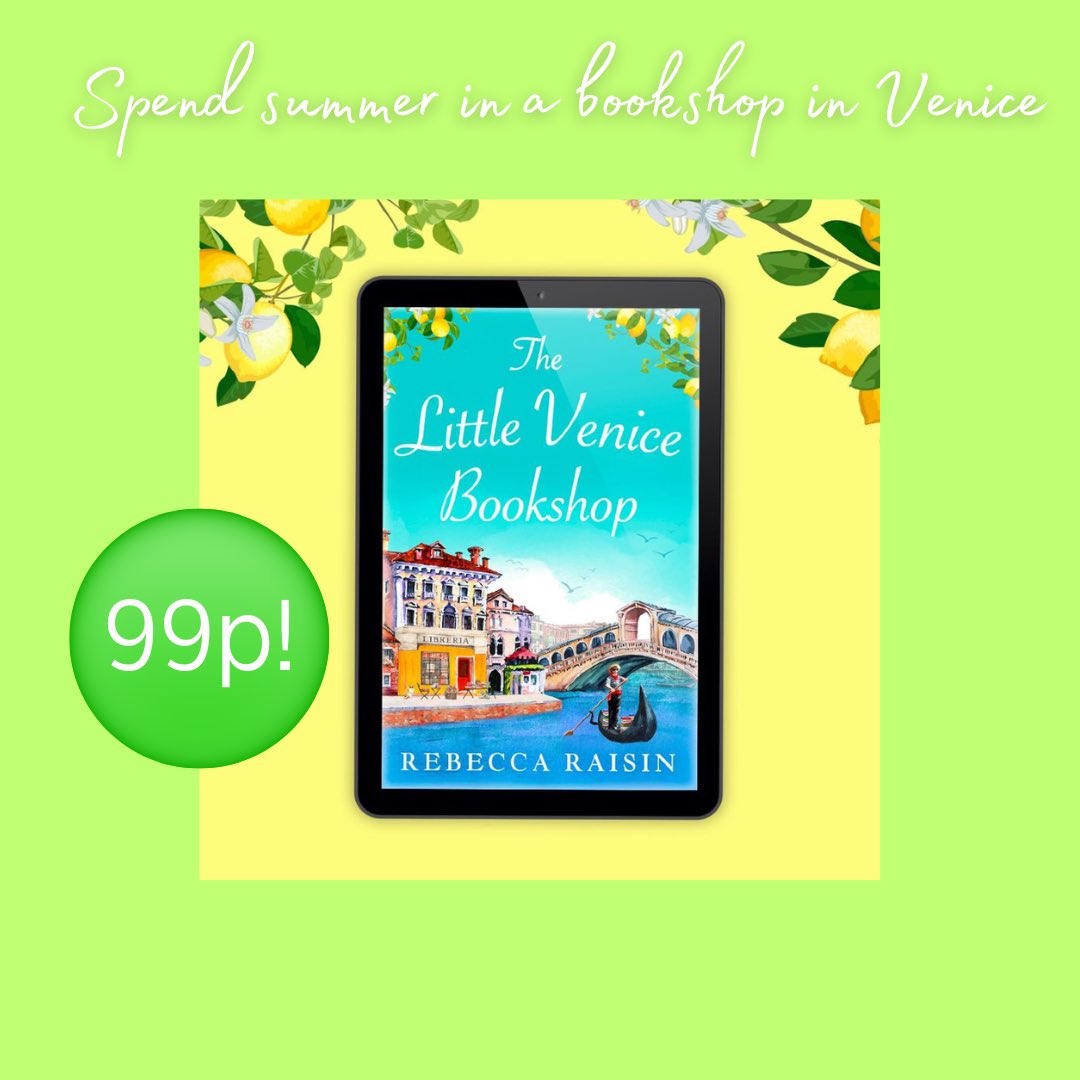 The Little Venice Bookshop is #13 in the entire <a href="/AmazonUK/">Amazon.co.uk</a> kindle chart! 

Grab yourself a copy here: amzn.to/3KhqOrP

🍋 A bundle of mysterious letters
🍋 A trip to Venice
🍋 A journey she’ll never forget

#BookTwitter