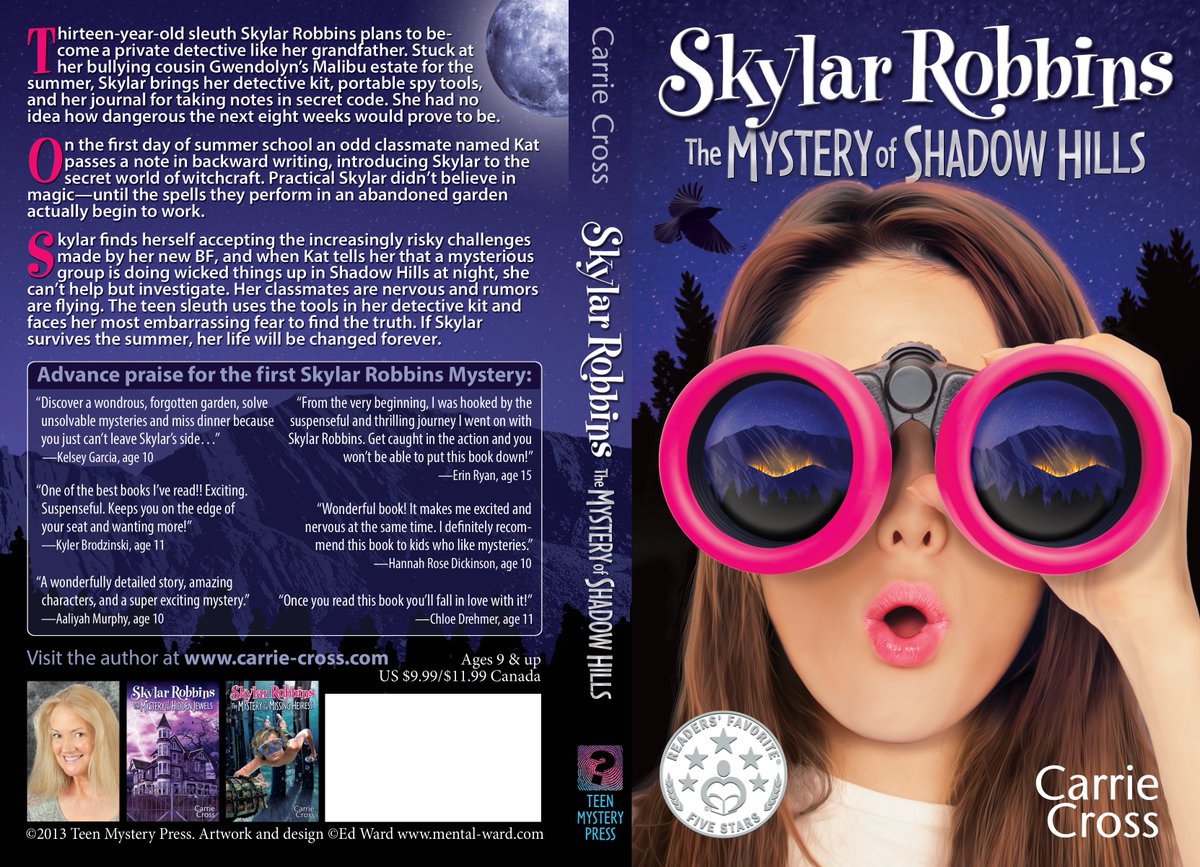 5⭐ Spellbinding! Fans of Nancy Drew & Harry Potter alike will love this fast-paced blend of detective action, witchcraft, & magic. #1 Seller in Children’s Detective books & received the 5⭐ Reader's Favorite award. amzn.to/3HKRTUG  #IARTG #KidLit #MGlit @Carrie_Skylar