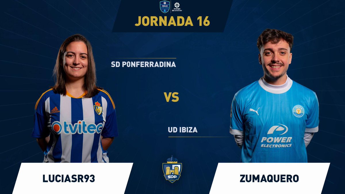 Hoy volvemos con dos nuevas jornadas de @eLaLiga 🎮🔥

🕕 18:50 🆚 <a href="/eSports_UDLP/">Las Palmas Unity 🔥</a> 

🕢 20:30 🆚 <a href="/ibizaud/">UD Ibiza 🩵</a> 

Con todo @LuciaSr93 💪🎮🔥

#Adelanteyarriba
#100AñosDeportiva
#eLaLigaSantander