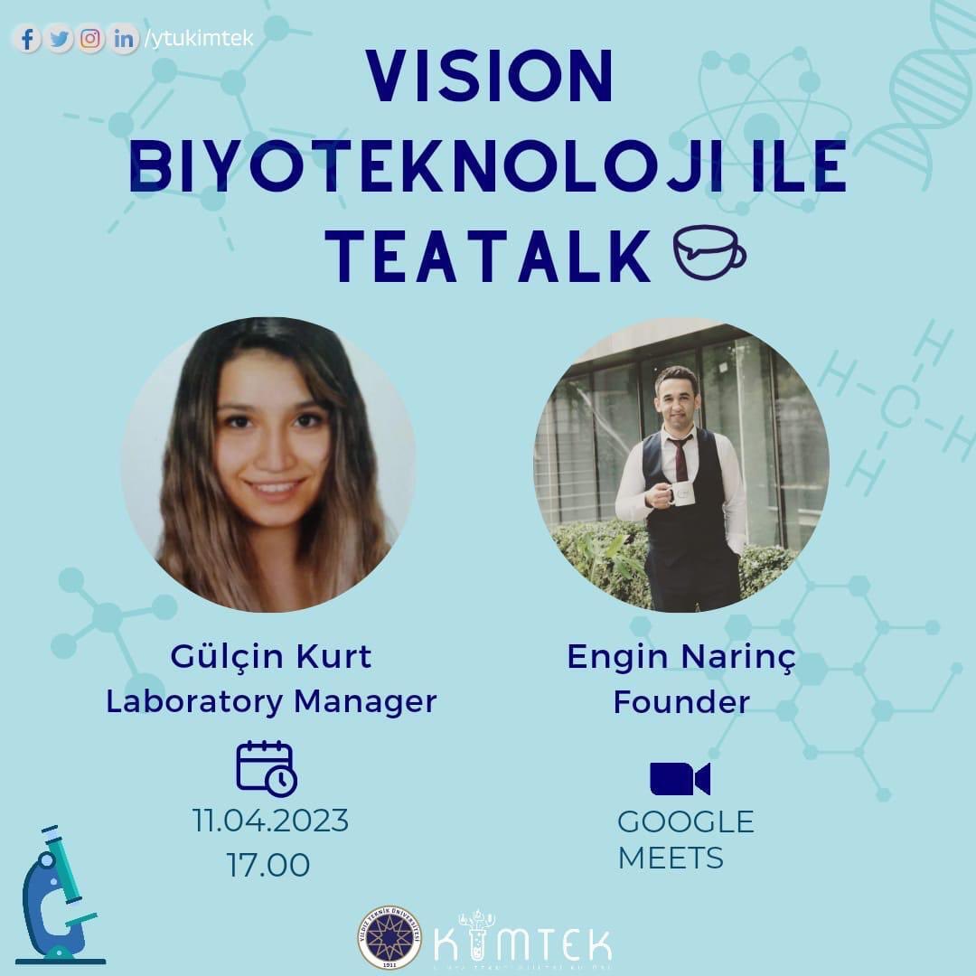 UniverListApp's tweet photo. @ytukimtek Yaşam bilimleri ve biyoteknoloji alanlarındaki Vision Biyoteknoloji’nin AR-GE çalışmaları hakkında bilgi edinmek için etkinliğe katılmayı unutmayın.
Etkinlik 11 Nisan Salı günü 17.00’da Google Meet uygulamasında olacaktır.
https://t.co/T4EiZ8gWLi https://t.co/IBGNBYdfsM