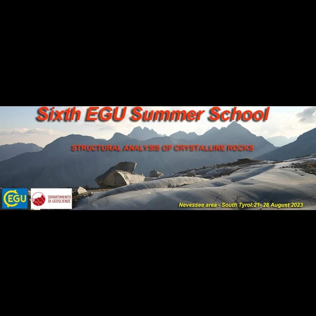 📣6th EGU Summer School – STRUCTURAL ANALYSIS OF CRYSTALLINE ROCKS

👉 The school is aimed at teaching advanced techniques of quantitative structural analysis in deformed basement rocks. It is addressed at PhD and post-Doc students and early-career researchers.