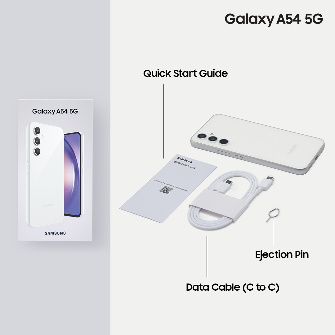 Here’s what’s in the box with the awesome new #GalaxyA54 5G. Watch the full #GalaxyUnboxing on our YouTube channel.
Watch here : spr.ly/6019OKKu9

spr.ly/6010OKKui