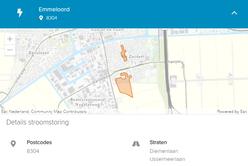 weermanrobert's tweet photo. In delen van de #zuidert in #Emmeloord een stroomstoring vannacht. Waarschijnlijk gekomen door een blikseminslag. https://t.co/7GfqphC85F