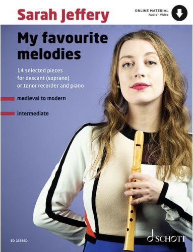 Very excited to announce that next week I’m releasing my first BOOK of music! 🥳

‘My Favourite Melodies’ is 14 concert ready pieces for soprano/tenor recorder and accompaniment, for intermediate players. Published by <a href="/schottmusic/">Schott Music</a>, will be out April 19!