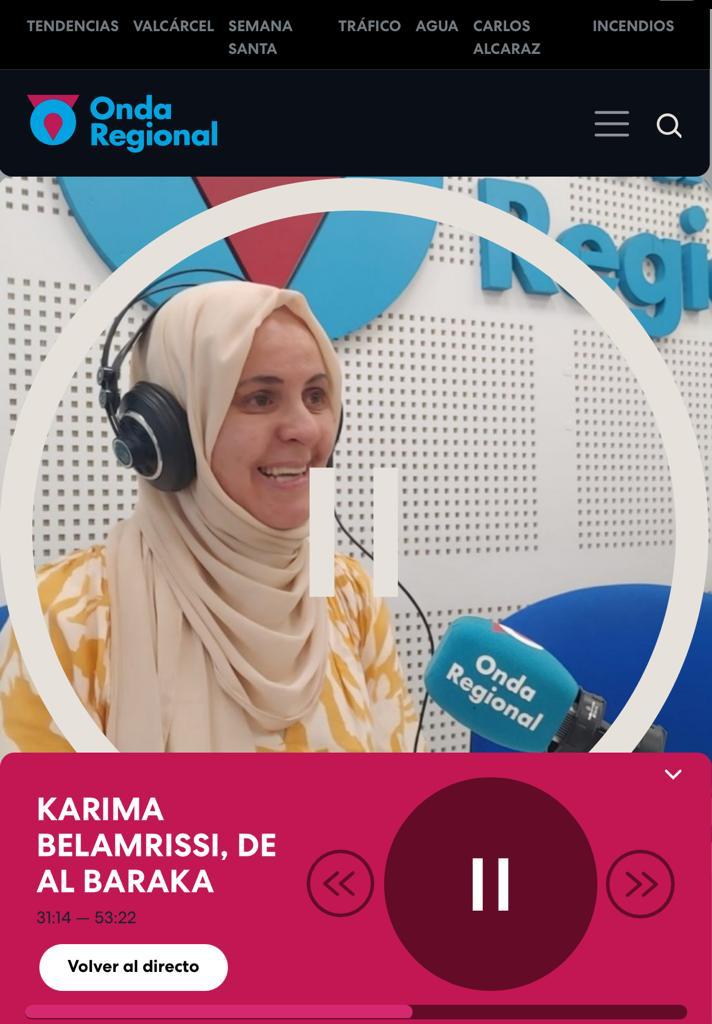 La propietaria del restaurante Al Baraka, protagonista en Onda Regional de Murcia: Karima Belamrissi 👇🏾
islamenmurcia.blogspot.com/2023/04/la-pro…