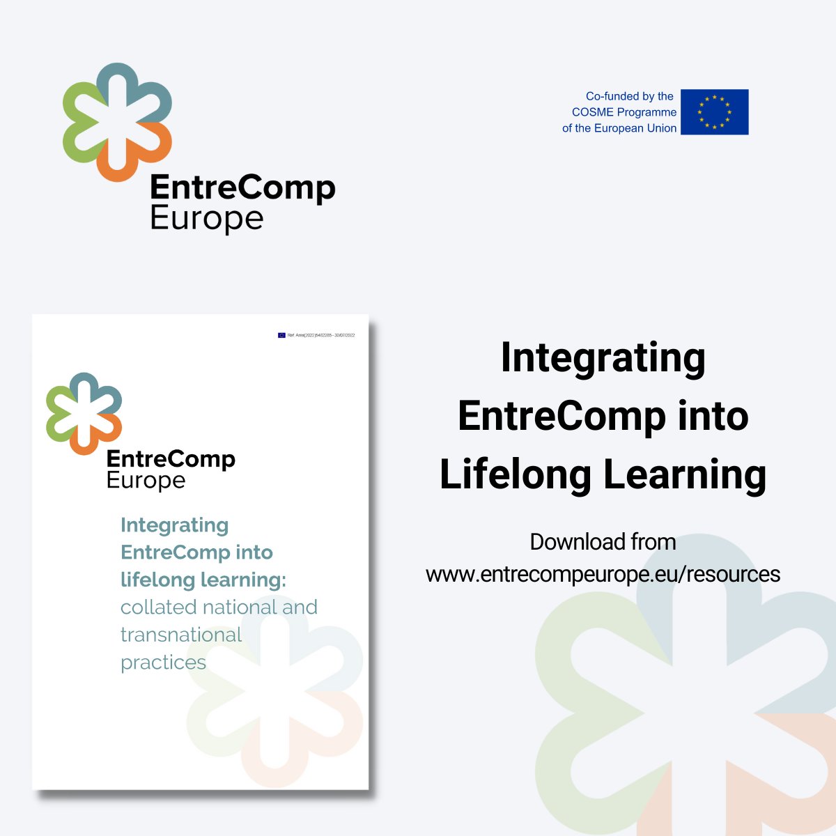 Discover 12 entrepreneurial projects embedding #EntreComp through the case studies in ‘Integrating EntreComp into Lifelong Learning: Collated national and transnational practices’ complied by @EntreCompEurope Download now from 👉 entrecompeurope.eu/resources