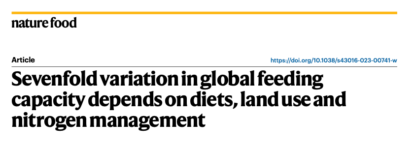 KoDekeyser's tweet photo. With changes in diets and land use, our current agricultural land could theoretically support protein production of 8 to 20 billion people under industrial fertilization and 3-14 billion people under organic fertilization.

https://t.co/m2MzO8WcMZ https://t.co/3eLcirH0HV