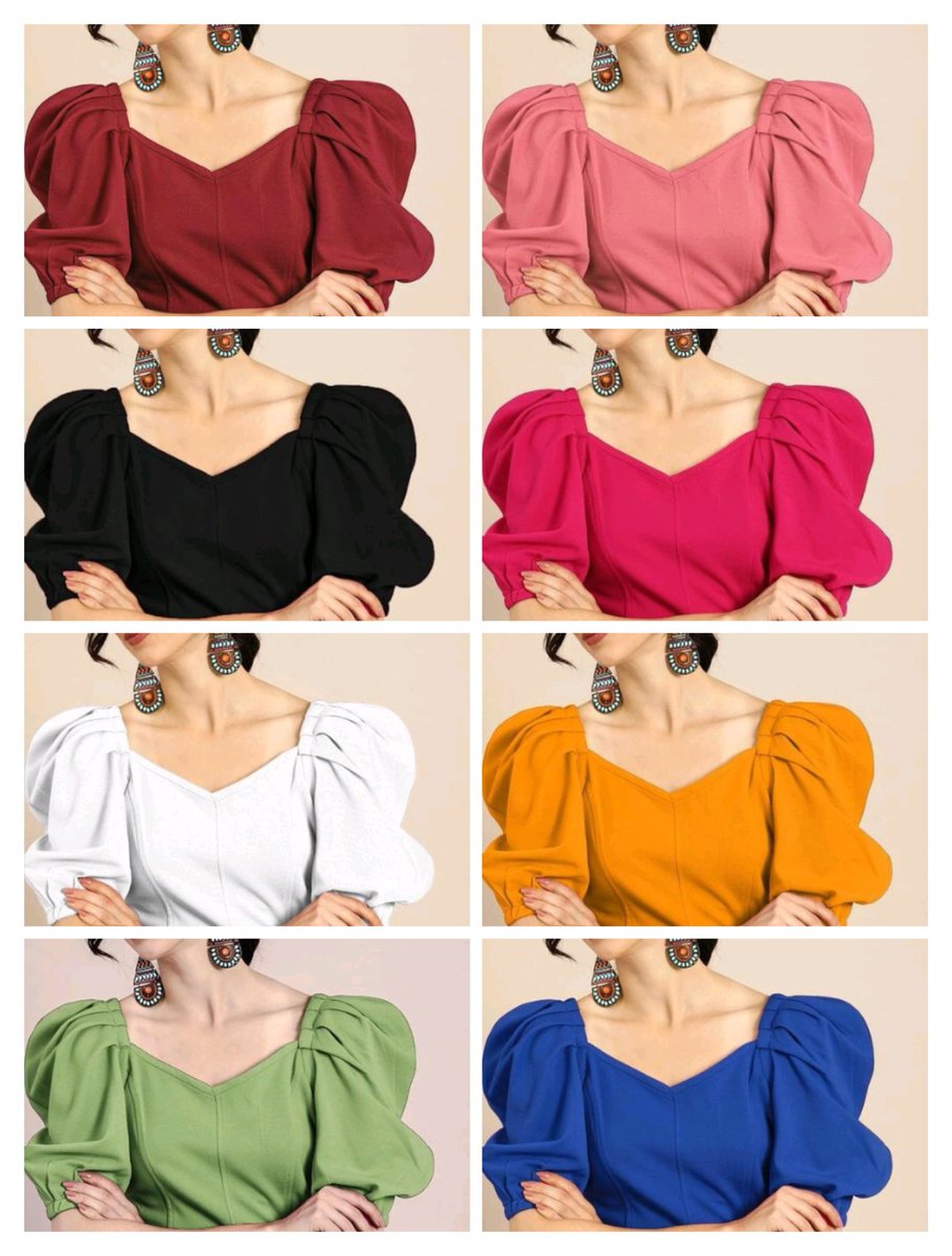 kavya_stylein's tweet image. *Classy Fabulous Women Tops &amp;amp; Tunics*
Fabric: Polyester
Sleeve Length: Short Sleeves
Pattern: Solid
Net Quantity (N): 1
Sizes:S, M, L, XL, XXL
Dispatch: 1 Day
Price:399/-
COD AVAILABLE
#2ktrends