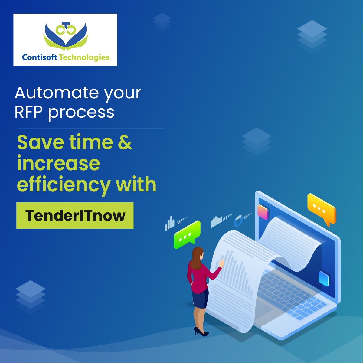 ContisoftT's tweet photo. TenderITnow - Avoid using email or manual communication for your tender/RFQ.
Fore More Details: https://t.co/ynywlGvPsB
Youtube Link: https://t.co/OpA71J7PVQ
Contact Us: 9175288052
#TenderItNow #contisofttechnologies #business #startup #tenderingsoftware #tender #rfpsoftware https://t.co/W7CM9xkeWt