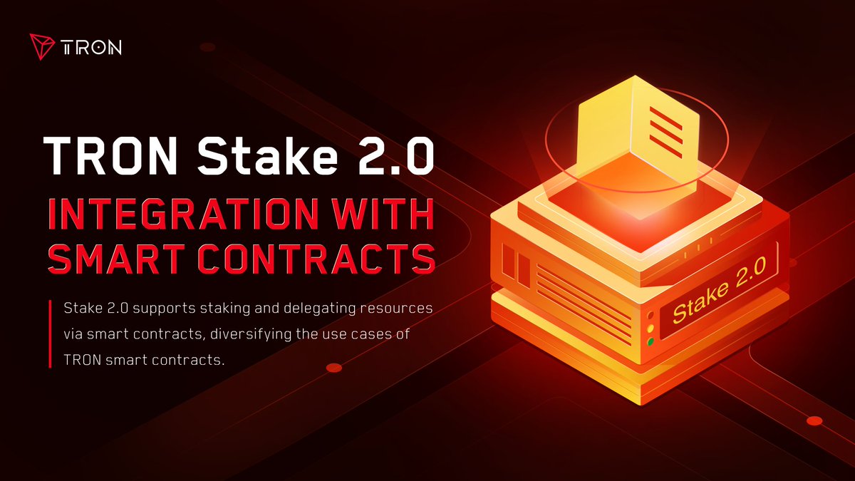 💎Stake 2.0 enables users to stake and reclaim the delegated resources at  any time via smart contract. ⭐️For each #TRX you stake, you get 1 #TRON  Power, which can be used for