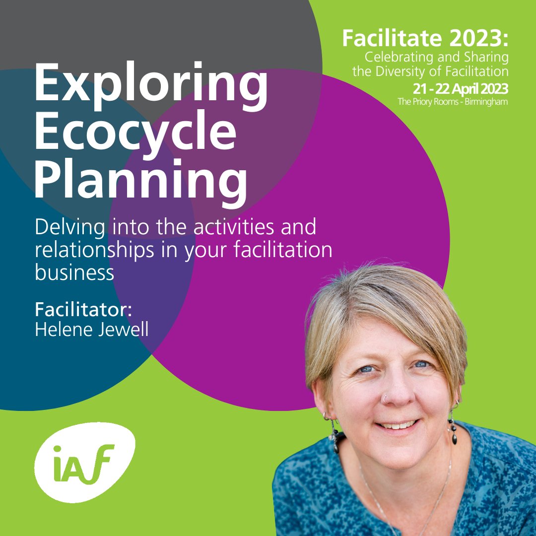 HeleneJewell's tweet image. Really looking forward to exploring the Ecocycle Planning Liberating Structures Tool at the @IAFEnglandWales conference next week! 😊 #IAFMeetup #Facilitation #LiberatingStructures eventbrite.co.uk/e/facilitate-2…