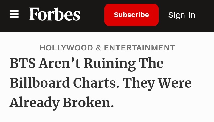 ksjvee's tweet image. “THE BILLBOARD CHARTS ARE ALREADY BROKEN” — Forbes, 2021

#BillboardCorrupt