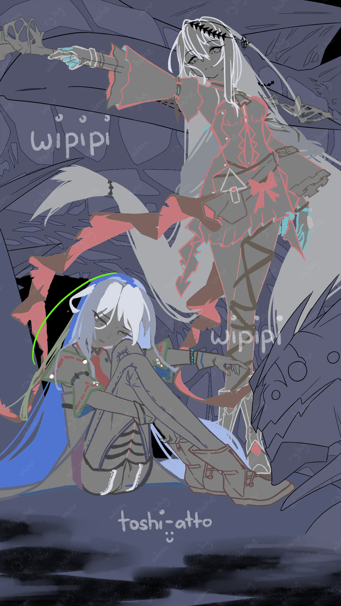 tociart_'s tweet photo. bruh everyone says "#rkgk hehe/just a sketch/doodle" then posts god tier art that can be considered finished, while my #wip be sitting here like:
#ActualSkadiArt #skadi #skalter #arknights #FANART https://t.co/V4u0uiHO9E