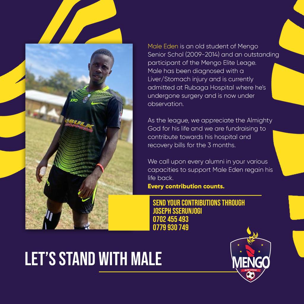In the spirit of solidarity, our  brother Male Eden needs us. To stand with Male please contribute using the contacts provided below.
#MEL3
#MengoAlumni 
#LetsStandWithMale