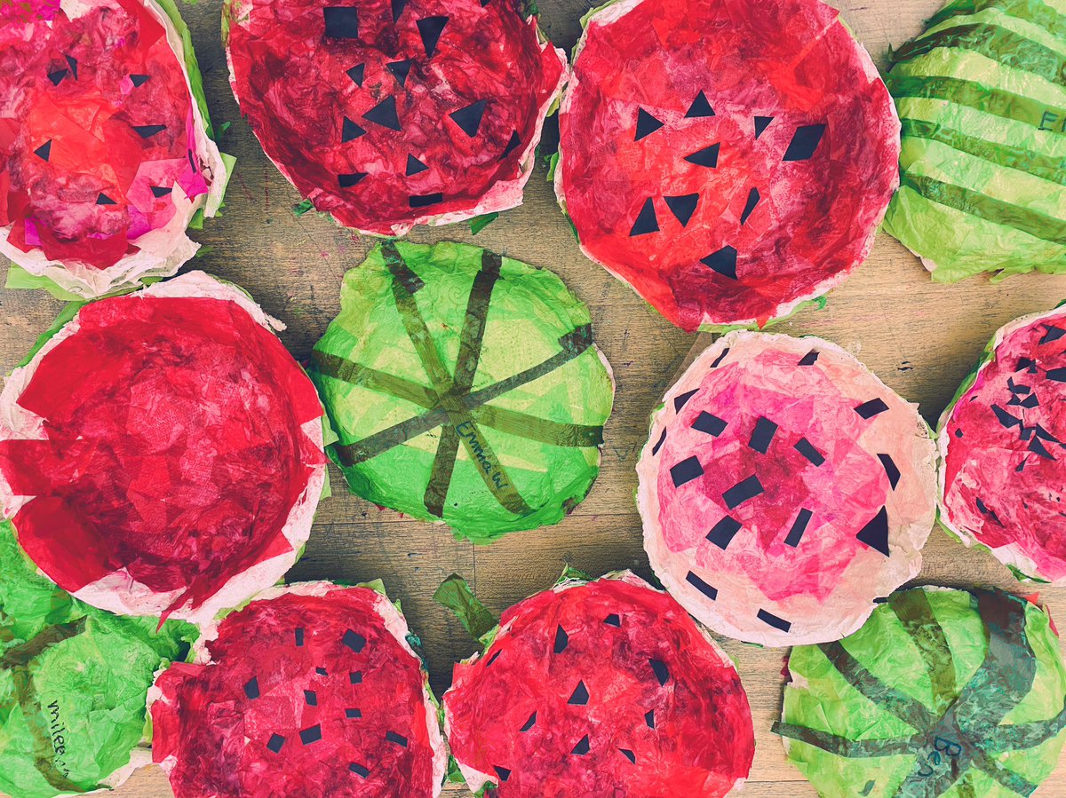 3rd grade watermelon bowls! 🍉