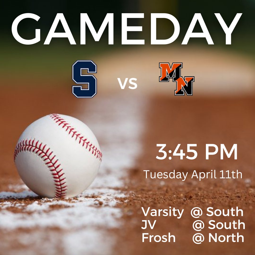 Game today at 3:45PM

Varsity &amp; JV @ HOME
Freshman @ North

Come out and support your Eagles!
<a href="/MHSSathletics/">MHSS Athletics</a>