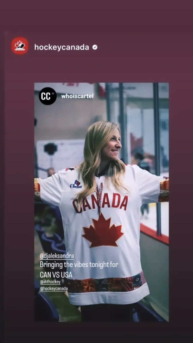 djaleksandra's tweet photo. #feeltherush I sure felt it last night DJing the Canada vs USA @IIHFHockey match. Overtime and shootout, my heart can only take so much! #WomensWorlds @HockeyCanada https://t.co/Al0O0Vdm7W