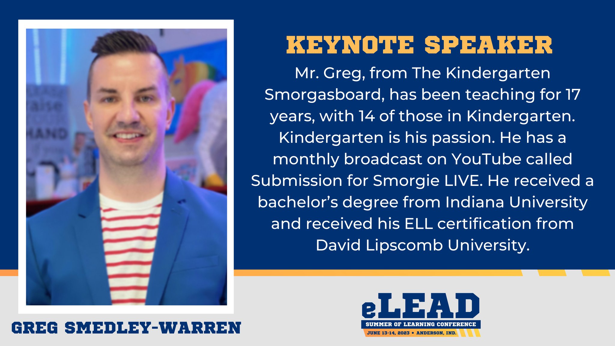 eLEAD Conference on Twitter "Back by popular demand for this year's