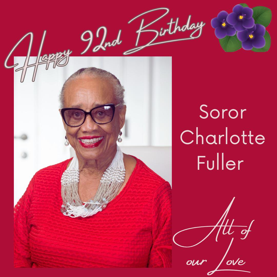 SAAC wishes Charter Member Charlotte Fuller A Happy Birthday!!