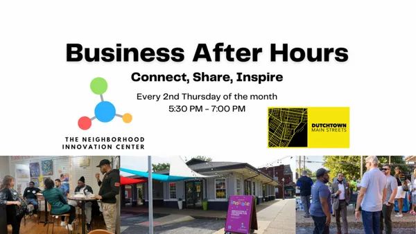 Join the Neighborhood Innovation Center and Dutchtown Main Streets every month for Business After Hours! Connect with Dutchtown business owners and learn how you can start your business here!

This Thursday, 5:30pm–7pm at The Wink! (3302 Meramec)

RSVP at meetup.com/microbusiness-…