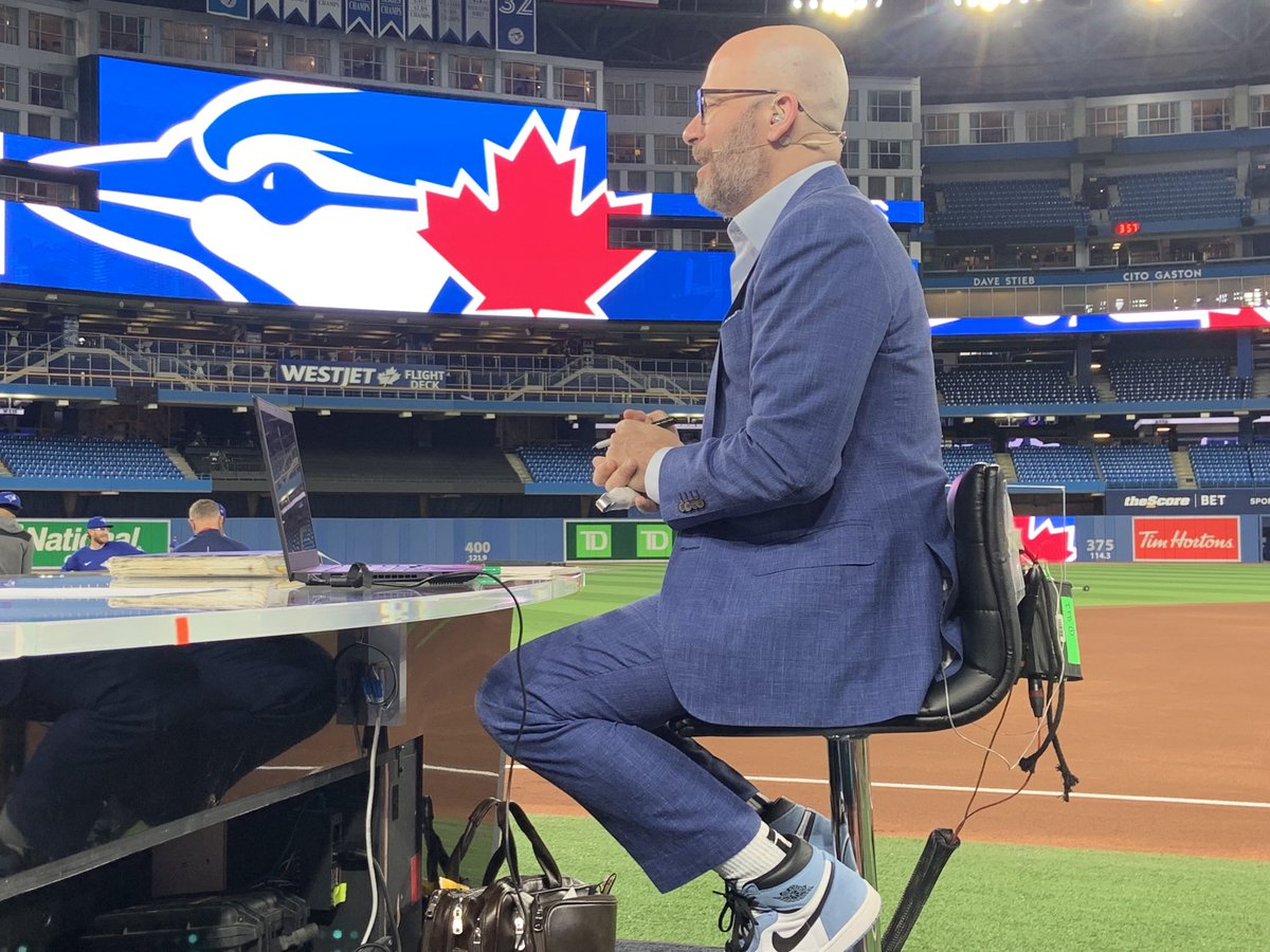 tim_micallef's tweet photo. The final edition of ⁦@timandfriends⁩ comes your way today…from the Rogers Centre.   4pm ET.

A big way to close it out…as we get you set for the ⁦@BlueJays⁩ home opener. https://t.co/r5t9ndXbXO
