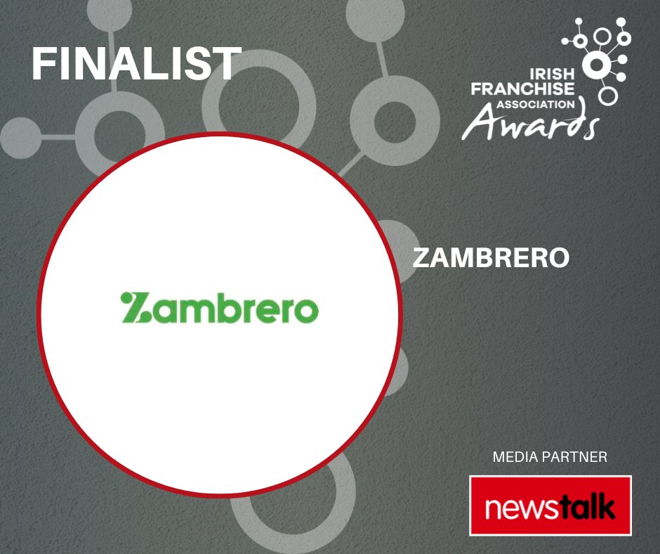 Congratulations <a href="/ZambreroIreland/">Zambrero Ireland</a> on being a finalist in:

✨ Food &amp; Beverage Franchise of the Year (Turnover €1.5m+)
✨ Employee Star of the Year
✨ Franchisee of the Year - Food &amp; Beverage 
✨ Marketing Campaign of the Year
✨ Best Digital Presence of the Year

#IFAA23