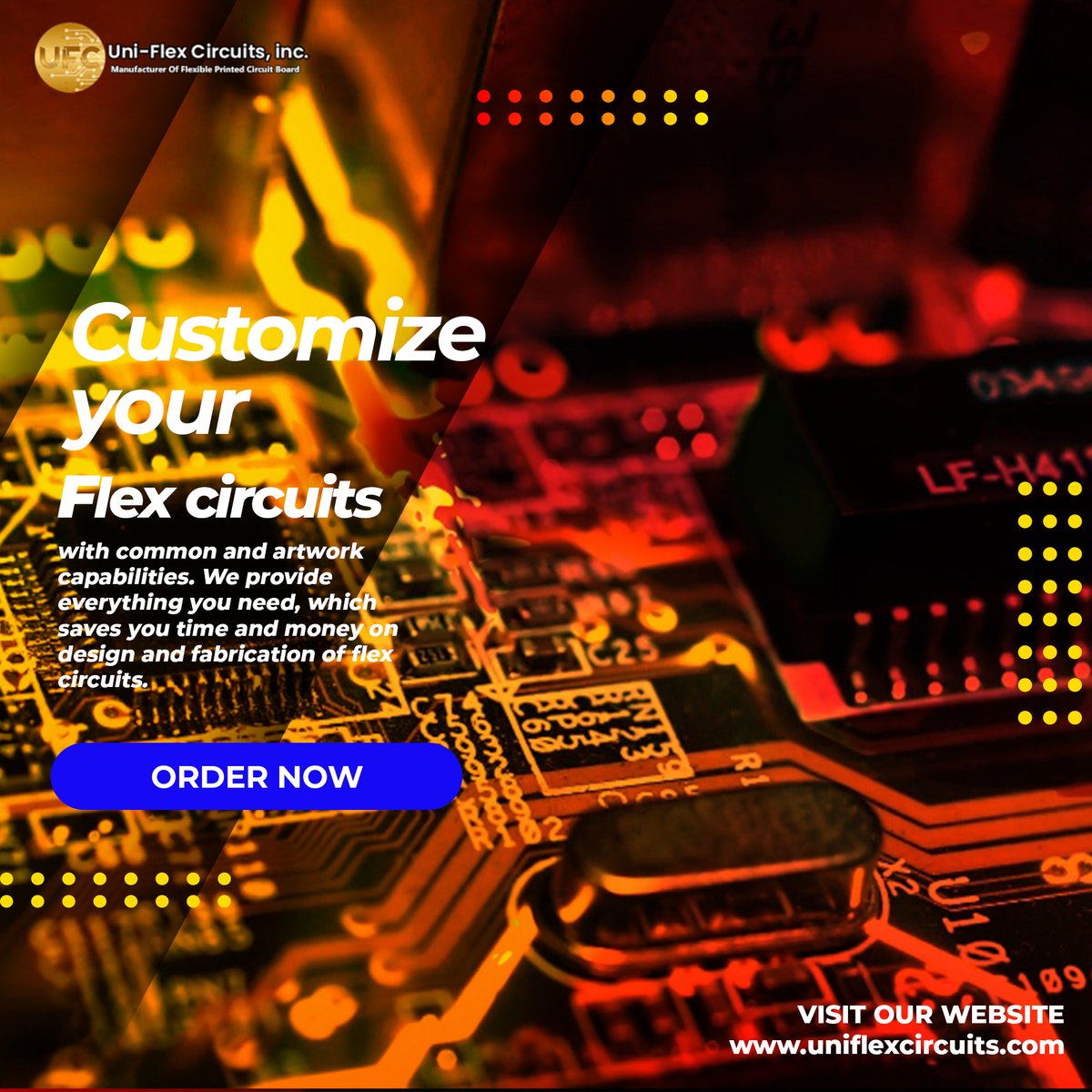 uniflexcir's tweet image. Take your electronic circuit needs to the next level with Uni-Flex Circuits and explore the world of electronic conductors with confidence.

Order now :-  uniflexcircuit.com

#uniflexcircuits #uniflex #electriccircuit
