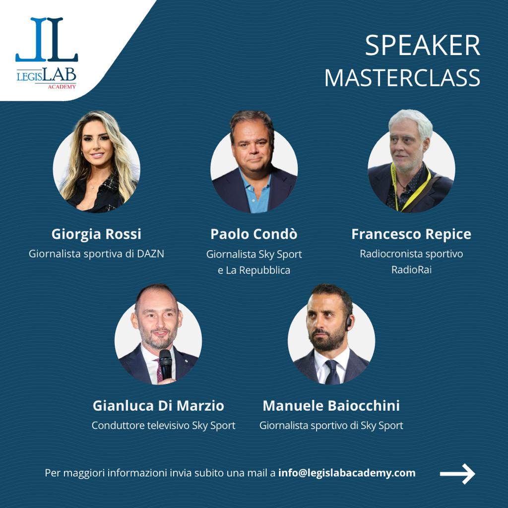 GoalItalia's tweet photo. Ci sarà anche il nostro Editorial Director Europe @RenatoMaisani tra gli speaker della Masterclass in Giornalismo Sportivo organizzata da @LegisLABAcademy 🏫

📩 info@legislabacademy.com https://t.co/OmgS85Mi4I