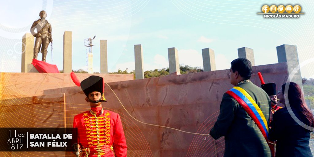 En San Félix, suelo sagrado del Orinoco y el Caroní, el General Manuel Piar condujo al valiente Ejército Libertador a una de las batallas más insignes de nuestra historia, una hazaña que abrió nuevos senderos de esperanza para el Pueblo que pujaba la Independencia.