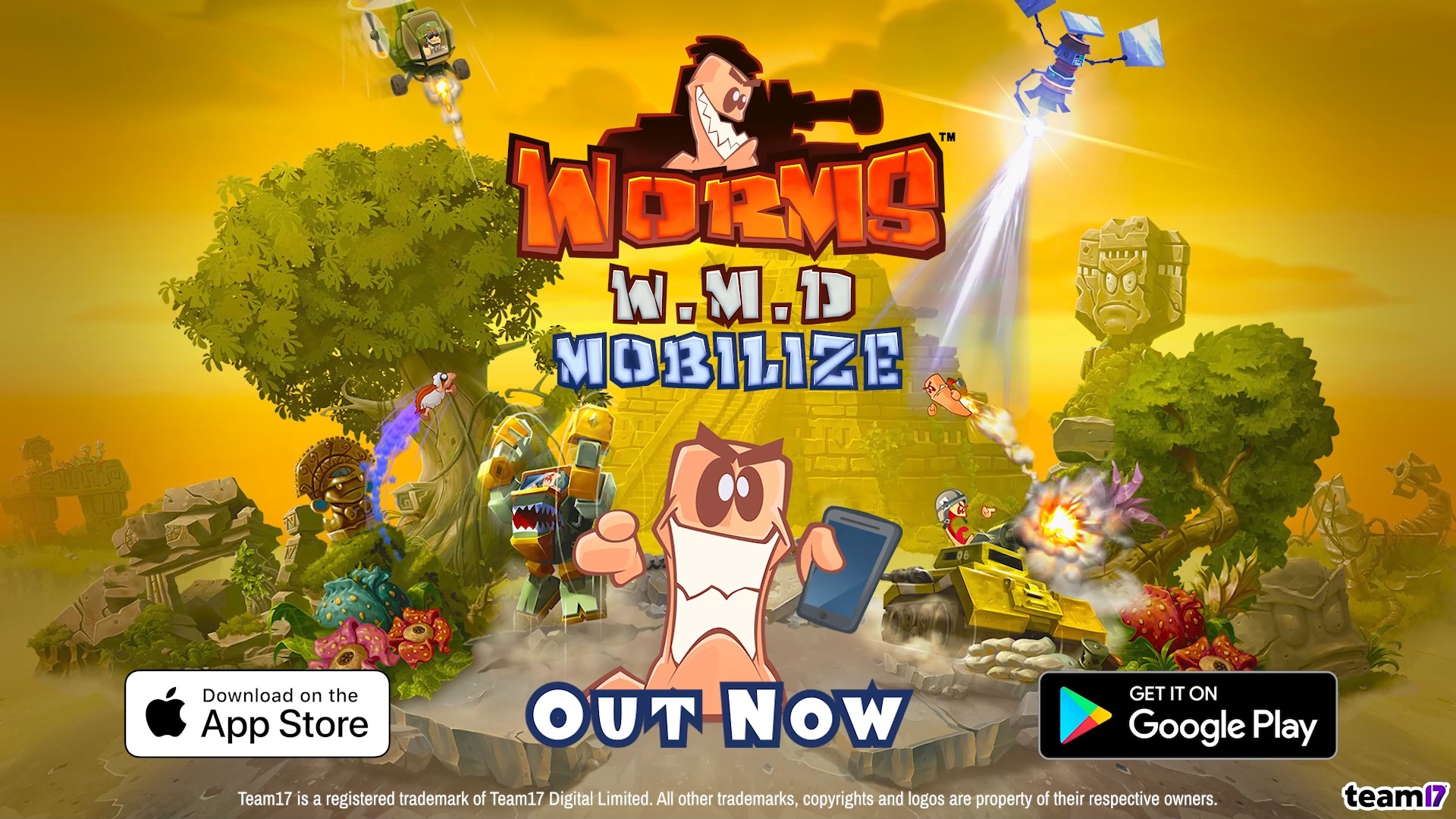 Worms W.M.D: Mobilize  Um daqueles jogos perfeitos para se ter no celular