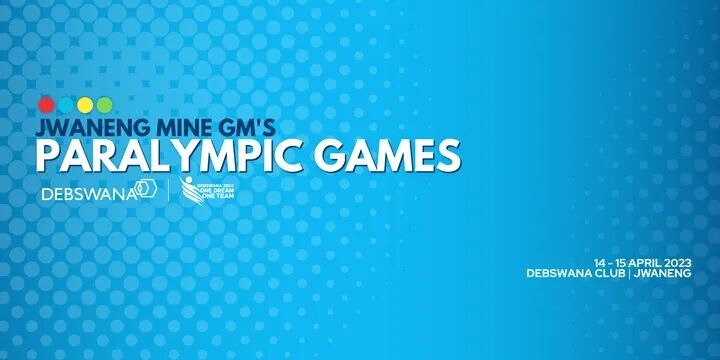 BCDNGO's tweet photo. JWANENG MINE PARALYMPIC GAMES 

Join us as we will be having a good time at the Jwaneng Mine GM's Paralympic Games
  
DATE:14-15 April 2023
VENUE:Debswana Club-Jwaneng

Jwaneng Mine will be hosting Paralympic Games to promote diversity, equity and Inclusion through and in Sports. https://t.co/yocCcdOJoU