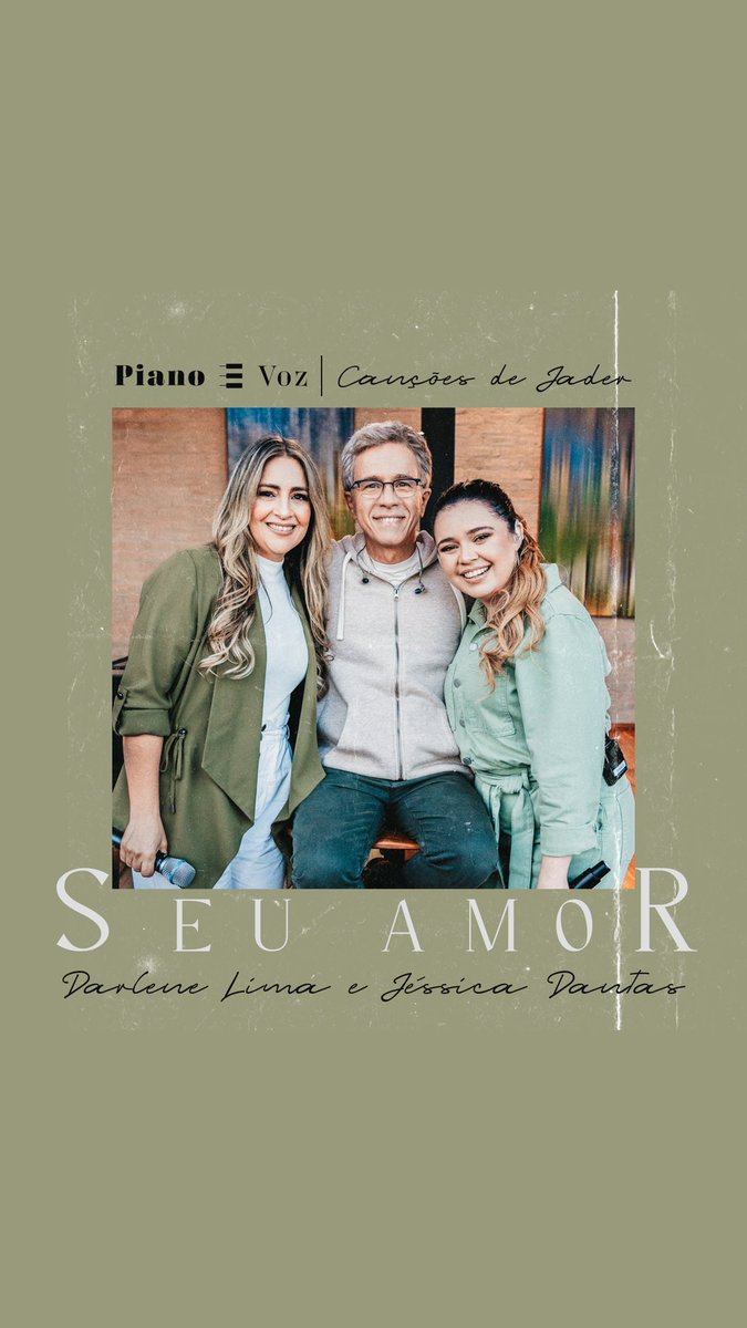 Música nova da série do JADER SANTOS? 🤩🎹🎙️

Interpretação de <a href="/Darlenelima_/">Darlene Lima</a> e Jéssica Dantas

Ouça aqui: onerpm.link/singleseuamor