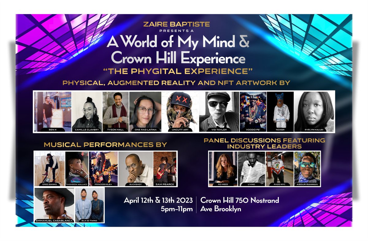 LifeofZaire's tweet photo. Tomorrow #NFTNYC kickoff event in #Brooklyn https://t.co/UCL14A2Ljq