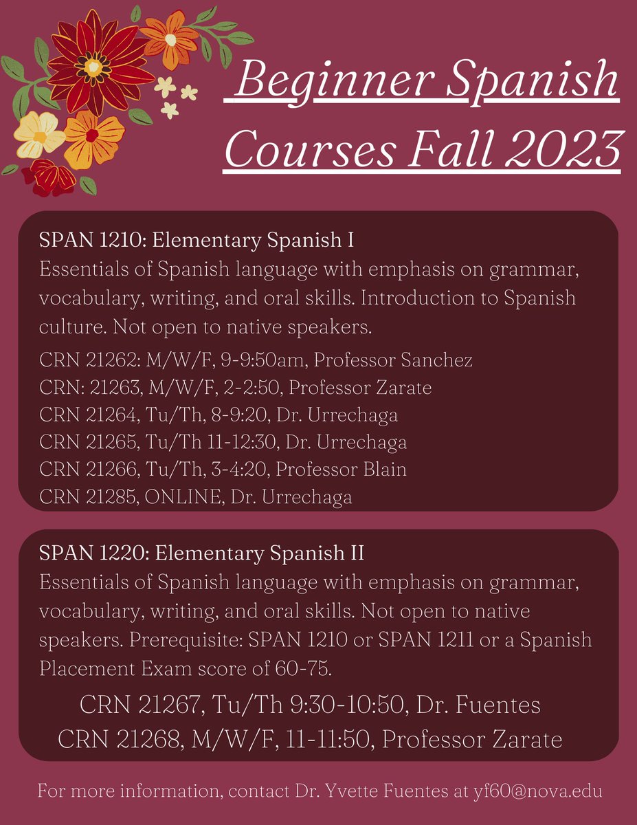 Looking for Arts &amp; Humanities General Education credit? Or just interested in Film, Language, and Literature? Check out our Fall 2023 courses!