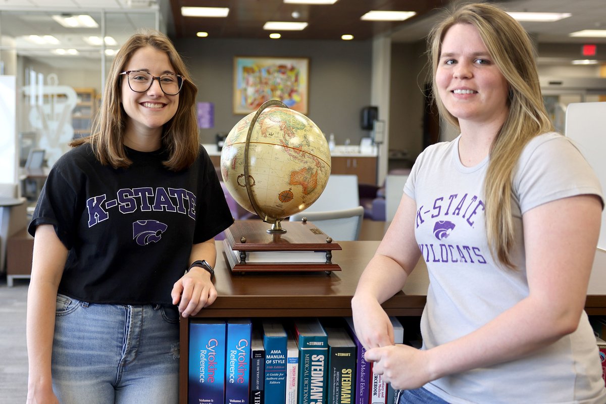 The One-Year Master's Program prepares students for professional schools, such as current students Hailey Weaver, left, &amp; Marquette Stanley. Applications for summer admission are being accepted through May 1. Learn more in the story at the link:
k-state.edu/today/announce…