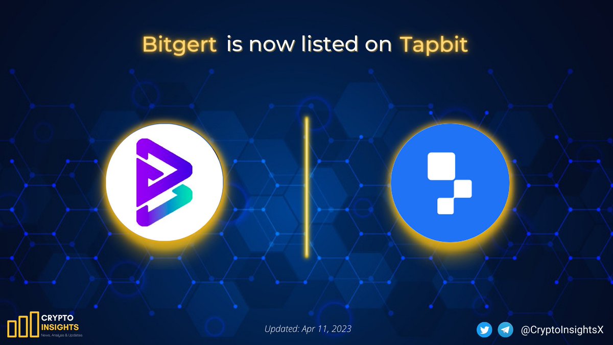 CryptoInsightsX's tweet photo. 📢 @bitgertbrise $BRISE is now listed on @Tapbitglobal
🔶Trade spot: Apr 17 at 10am UTC
#Tapbit is fast-growing exchange that provides secure and stable trading services for mainstream crypto assets.
#Crypto #CryptoNews #Bitgert #Bitgertcommunity #bitgertpro https://t.co/9p980WvhiY