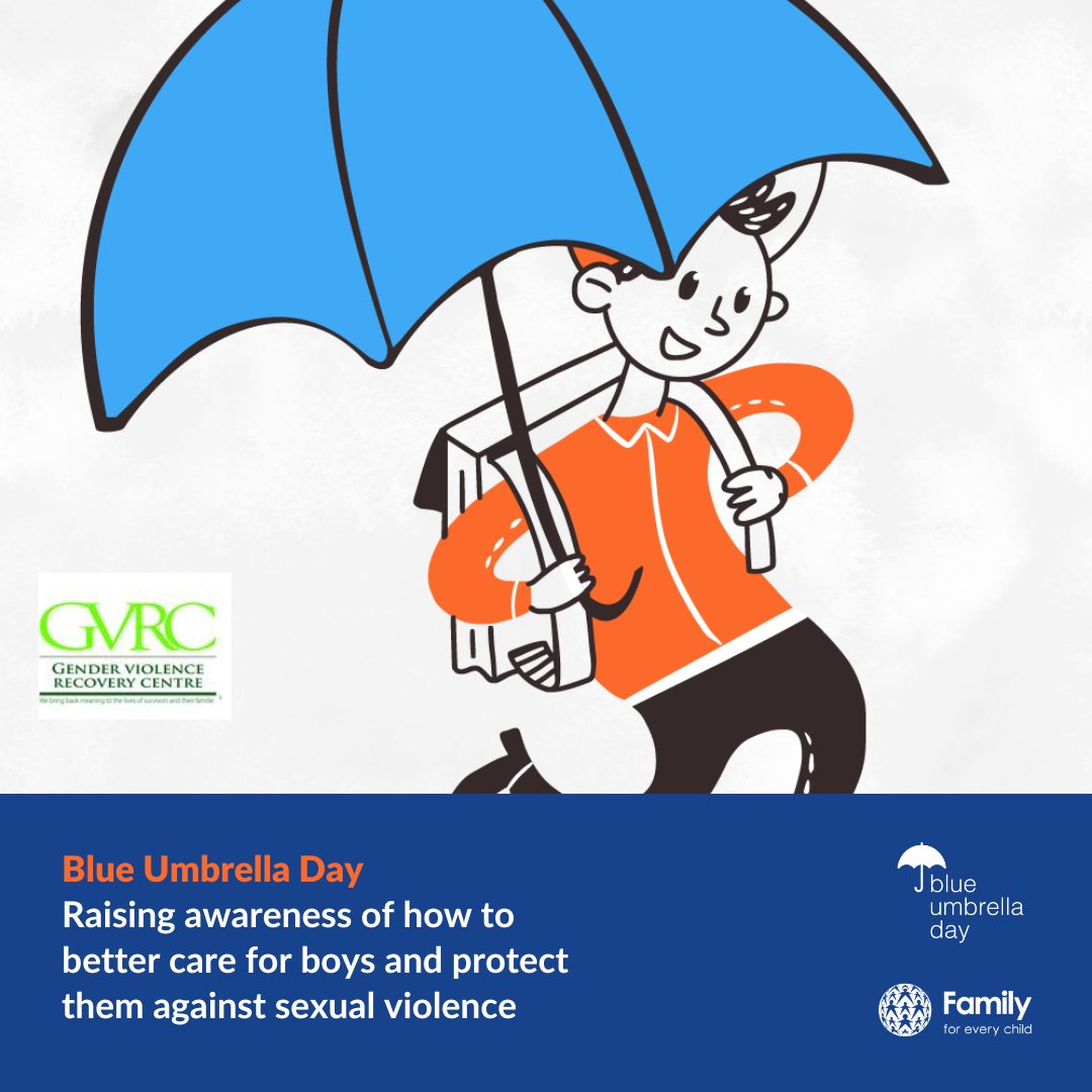 April is the month of #BlueUmbrellaDay! An awareness day that aims to draw attention on the need to provide protection for boys to support their wellbeing. Be part of the movement and help us spread awareness.
#BlueUmbrella #UnitedForBoys
#WeAreFamily
#TogetherForChildren