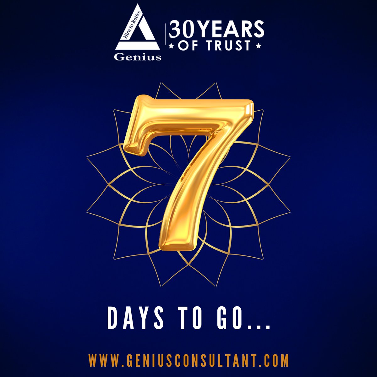 The much-anticipated Genius Annual Business Conference & Award Ceremony is now counting down! Join us in honoring our employees and partners. 07 days left!

#AwardFunction #CelebrationTime #GeniusConsultantsLtd