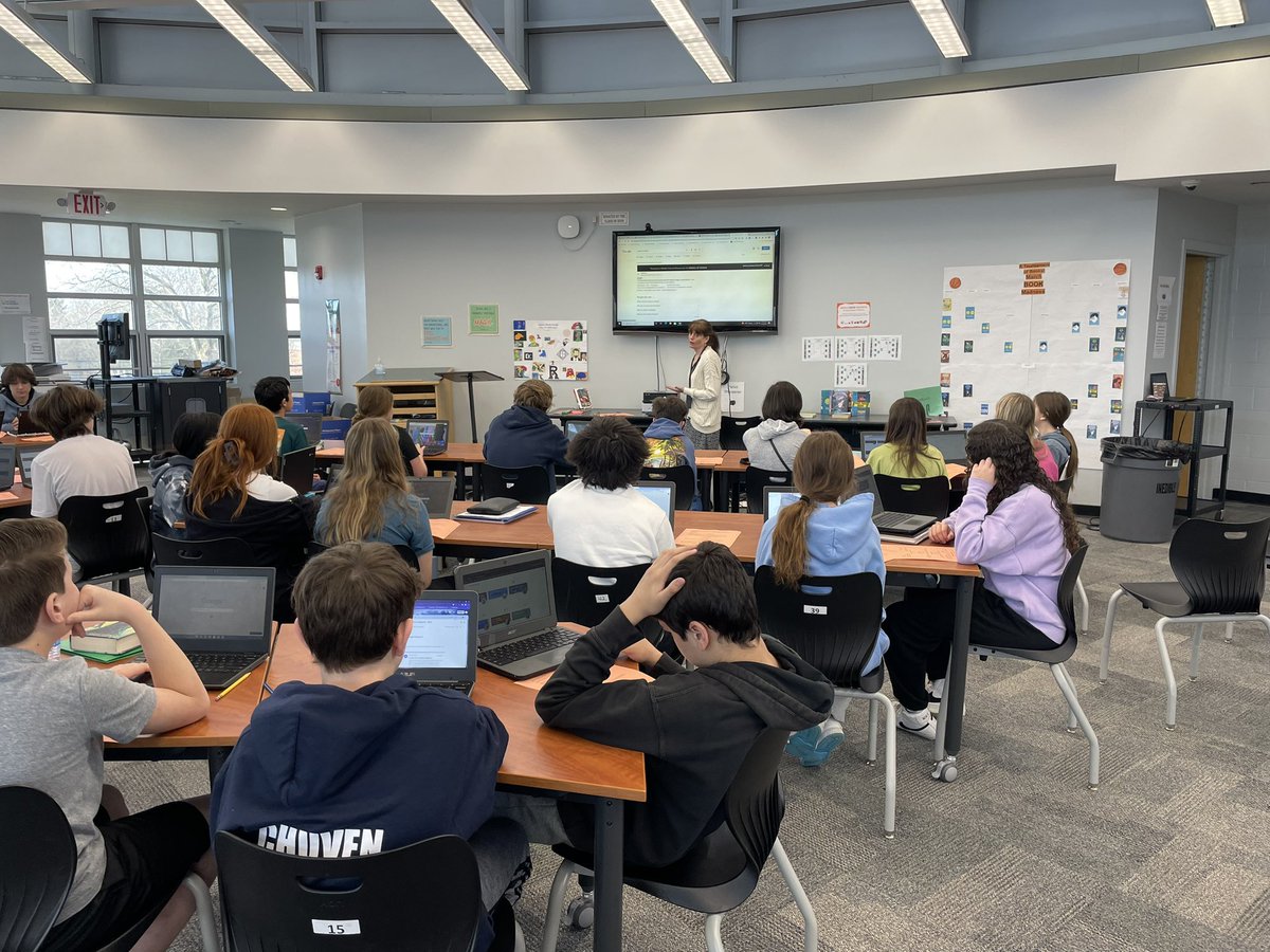 Thank you, Mrs. Raymond, for helping my 8th graders get started with their research papers - finding credible sources and using our research databases! <a href="/ThompsonMSpride/">Brian Currie</a> <a href="/MTPSpride/">Middletown Township Public Schools</a>
