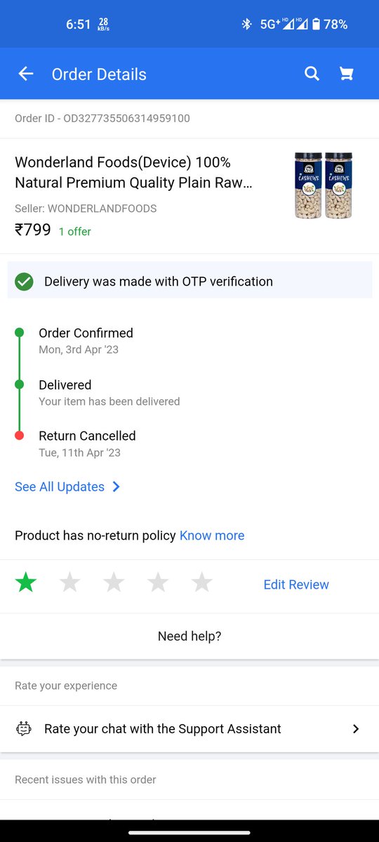 PurushottanB's tweet photo. Agen pickup boy rejected my pickup order full on froud @flipkartsupport @Flipkart @FlipkartStories https://t.co/DjEYhax7PP